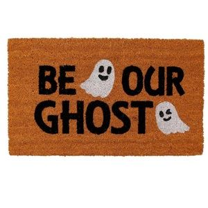 Spellbound 18x30” Halloween Be Our Ghost Coir Door Mat NWT